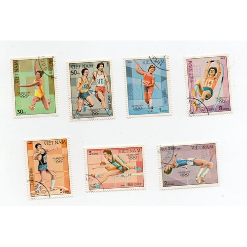 Vietnam- Lot De 7 Timbres Oblitérés- Jeux Olympiques D' Eté N°362/8