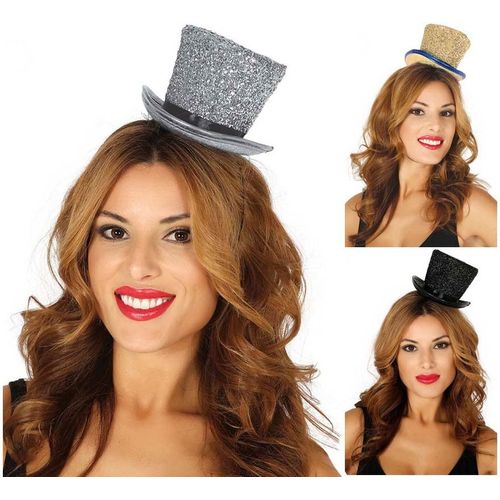Mini-Chapeau Haut-De-Forme Brillant Plusieurs Couleurs (Couleur Or)