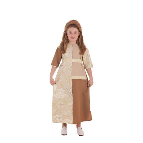 Déguisemen De Dame Médiéval Marron Pour Fille