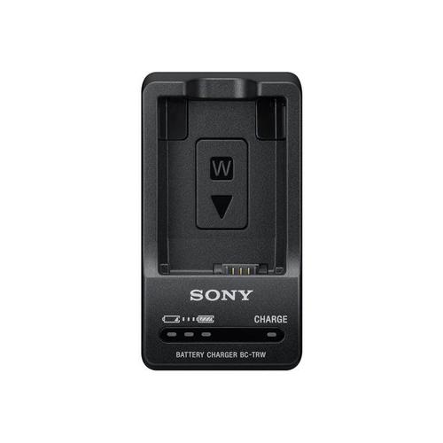 Sony BC-TRW - Chargeur de batteries - pour Cyber-shot DSC-RX10; a NEX 3NL, 3NY, 5RL, 5RY, 5T, 5TY; a VLOGCAM ZV-E10; a3000; a7; a7R