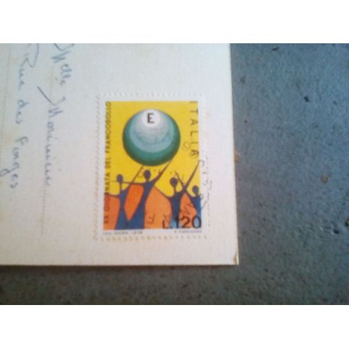 Timbre Italie 120 Lire Giornata D'el Franco Lolo 1979