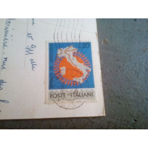 Timbre Italie 20 Lire Giornata D'el Francobollo 1966