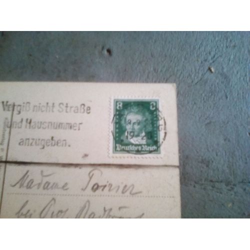 Timbre Allemagne 8 Vert Beethoven 1920