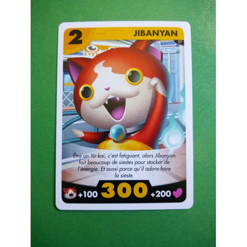 Jibanyan 57 - Carte Yo Kai Watch - 2015 Hasbro