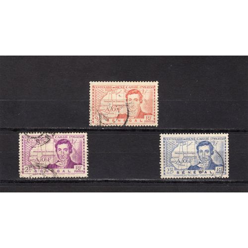 Timbres-Poste Du Sénégal (Centenaire De La Mort De LExplorateur René Caillié)
