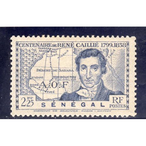 Timbre-Poste Du Sénégal (Centenaire De La Mort De LExplorateur René Caillié)
