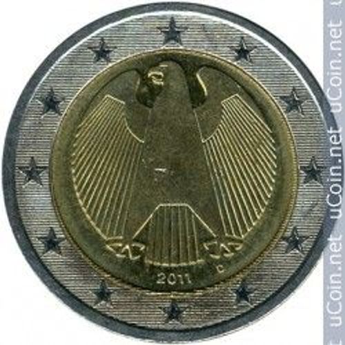 Pièce 2 Euros Allemagne 2011 Aigle Lettre De Frappe "D"