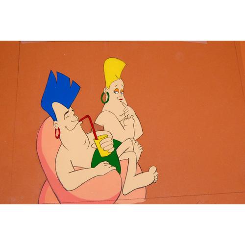 Cellulo Original Les Mondes Engloutis Anime Cel Géné Pirates1984