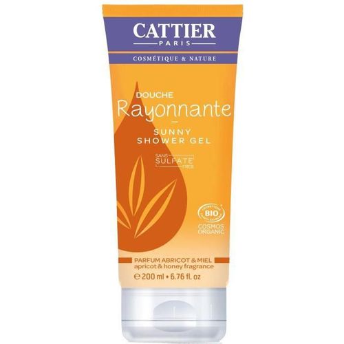 Cattier Gel Douche Sans Sulfates Bio Douche Rayonnante -Abricot Et Miel - 200 Ml 