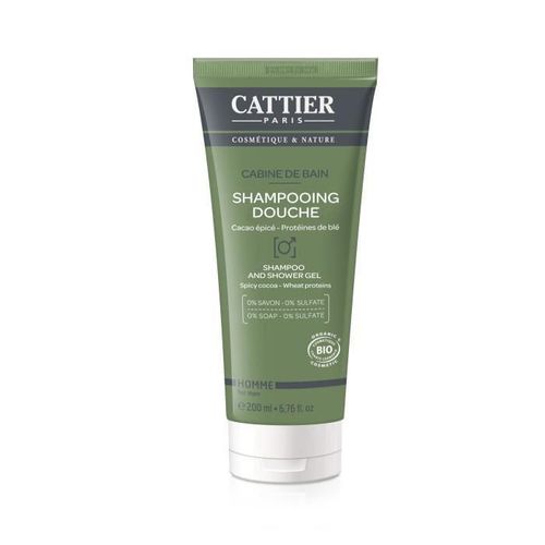 Cattier Shampooing Douche Bio Cabine De Bain 200 Ml 