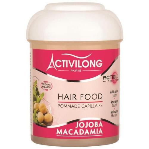 Activilong Pommade Capillaire Actigloss Nourish Hair Food - Jojoba Et Macadamia - 125 Ml 