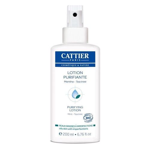 Cattier Lotion Purifiante Bio Peaux Grasses A Imperfections 200 Ml 