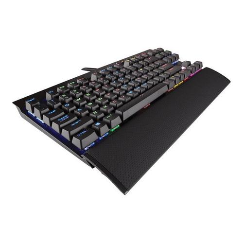 CORSAIR Gaming K65 RGB RAPIDFIRE Compact Mechanical - Clavier - backlit - USB - Français - commutateur : CHERRY MX Speed - aluminium brossé anodisé