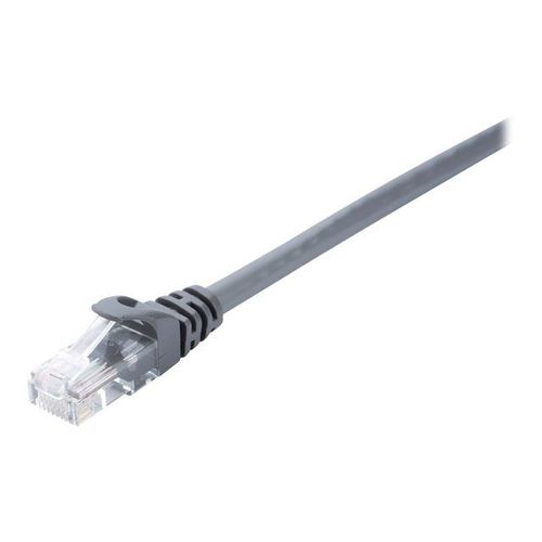 V7 - Cordon de raccordement - RJ-45 (M) pour RJ-45 (M) - 1 m - UTP - CAT 5e - moulé, sans crochet - gris