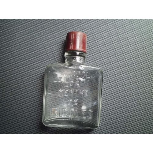 Ancien Flacon Verre Vide Menthe Rricqles