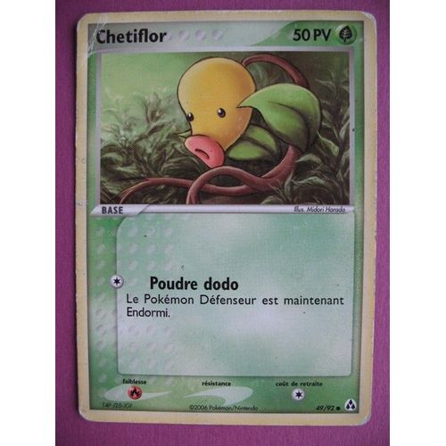 Carte Pokémon - Chétiflor - 49/92 - Ex - Créateurs De Légendes - 2006