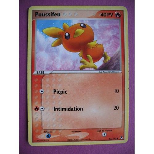 Carte Pokémon - Poussifeu - 83/110 - Ex - Fantômes Holon - 2006 - M2