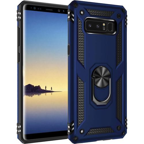 Coque Pour Samsung Galaxy Note 8,Anti Chute Cover Renforcée Bumper Antichoc Tpu Souple Pc Rigide Etui,Bleu