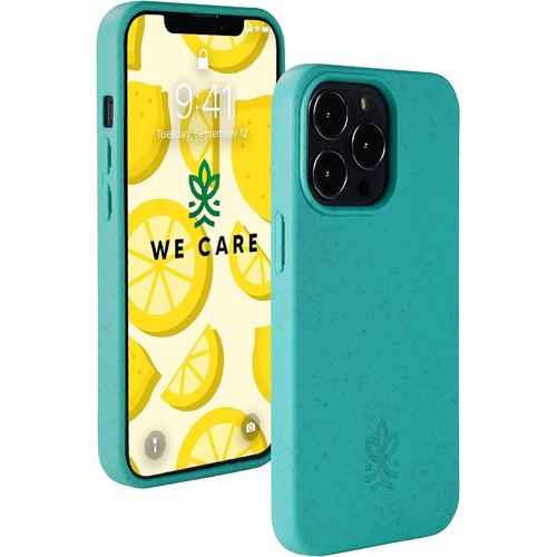 Coque De Protection Durable Pour Iphone 13 Pro En Biomatériau Pas De Plastique Turquoise