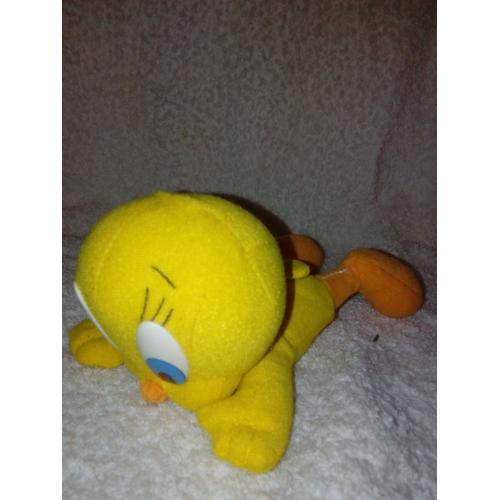 Peluche Looney Tunes: Titi Couché, Longueur 15cm