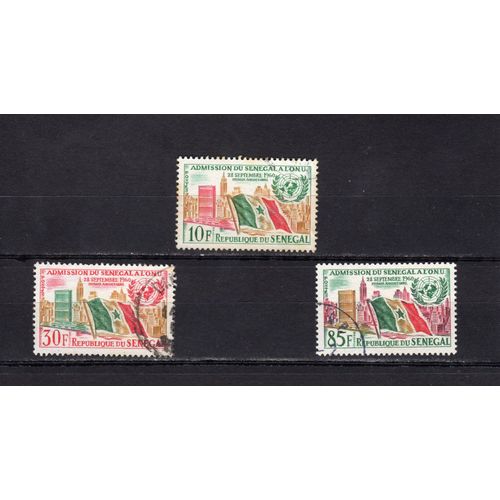 Timbres-Poste Du Sénégal (Anniversaire De LAdmission Du Sénégal Aux Nations Unies)