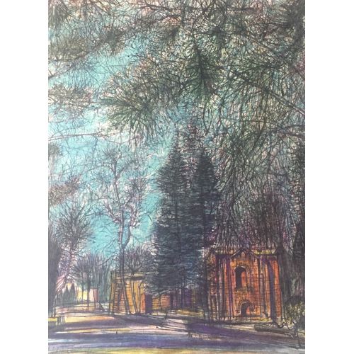 Reproduction D'une Peinture, Parc, Maison