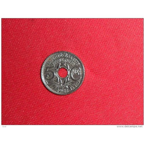 Pièce Monnaie 5 Cts Centimes Franc France 1922