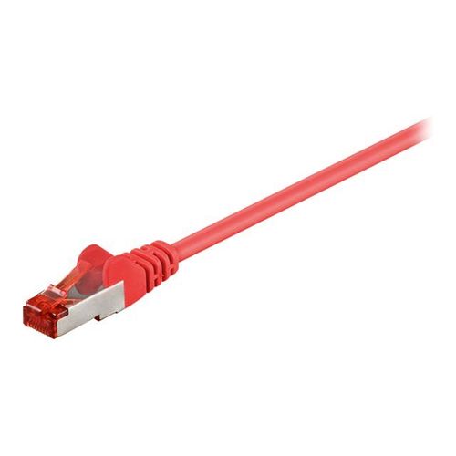 goobay - Câble réseau - RJ-45 (M) pour RJ-45 (M) - 3 m - SFTP, PiMF - CAT 6 - moulé - rouge