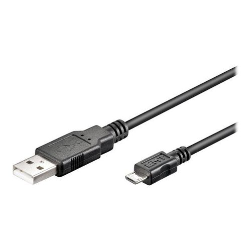 goobay - Câble USB - Micro-USB de type B (M) pour USB (M) - USB 2.0 - 30 cm - noir