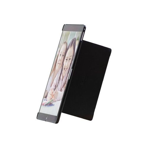 Logitech Slim Combo - Clavier et étui - rétroéclairé - Apple Smart connector - Allemand - noir clavier, noir étui