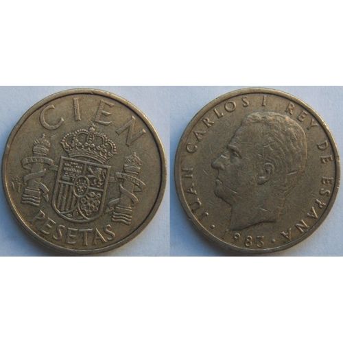 Pièce Espagne 1983 - 100 Ptas - Pesetas - Juan Carlos