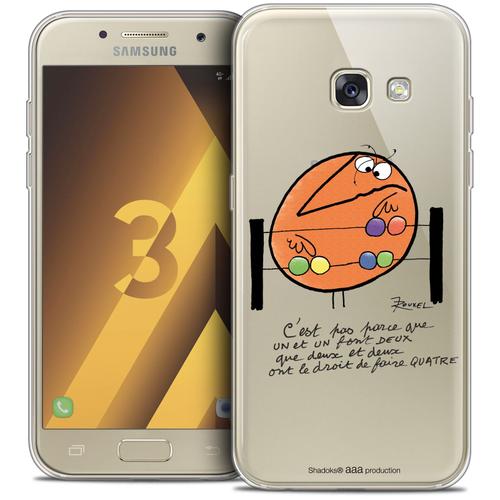 Caseink - Caseink Coque Housse Etui Pour Samsung Galaxy A3 2017 (A320) [Licence Officielle Collector Les Shadoks® Design Mathématique - Souple - Ultra Fin - Imprimé En France]