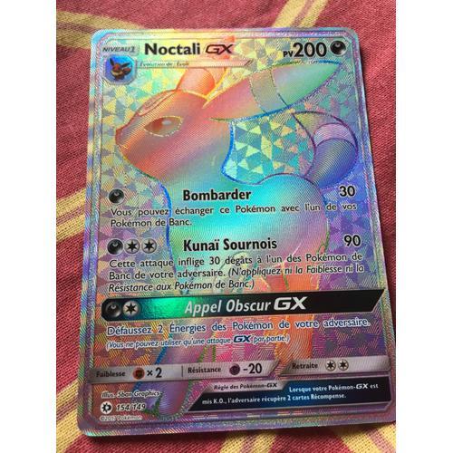 Carte Pokemon Noctali Gx Full Art-Soleil Et Lune Édition-154/149