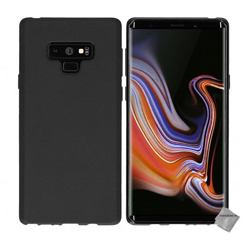 Housse Etui Coque Pochette Silicone Gel Fine Pour Samsung Galaxy Note 9 + Verre Trempe - Noir