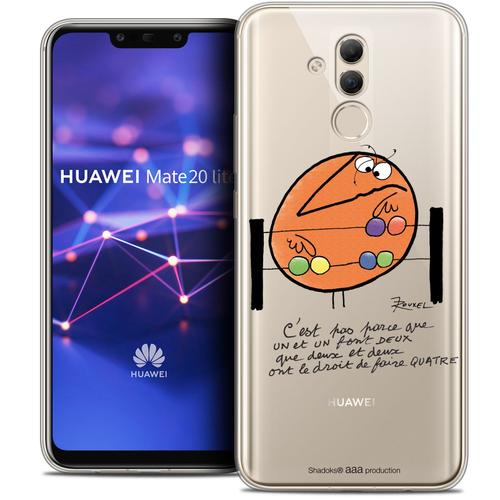 Caseink Coque Pour Huawei Mate 20 Lite (6.3 ) Housse Etui [Licence Officielle Collector Les Shadoks® Design Mathématique - Souple - Ultra Fin - Imprimé En France]