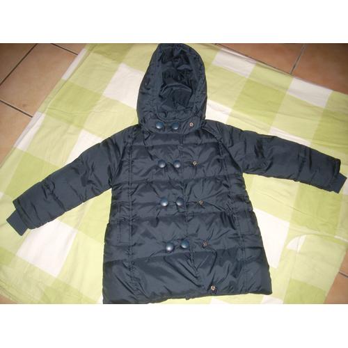 Parka Molletonnée Marine Avec Capuche Pour Fille Taille 6 Ans