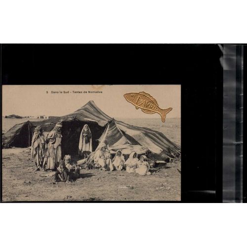 Carte Postale Dans Le Sud Tentes De Nomades En L'état Sur Les Photos