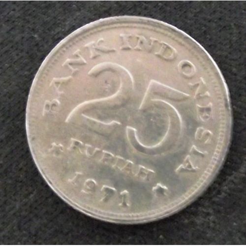 Pièce De 25 Rupiah Bank Indonésia De 1971.