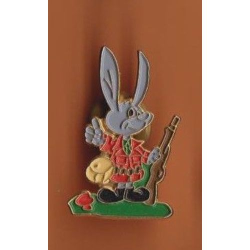 Pin's Lapin Chasseur Chasse Animaux Ref 5063