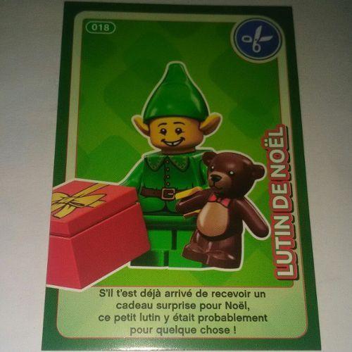 Carte Lego Auchan 2018 N° 18 Lutin De Noel