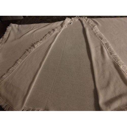 Cape Poncho Chale Etole Blanche