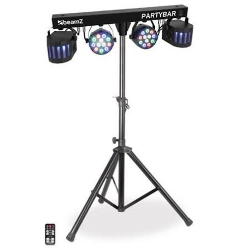 BeamZ Partybar2 2 x projecteur PAR + 2 x Derby