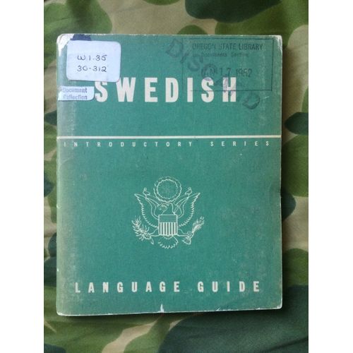 Manuels Officiels De Conservation Et Methodes De Langues Anglais -Swedish (Suede) Original Annee 3 Decembre 1943