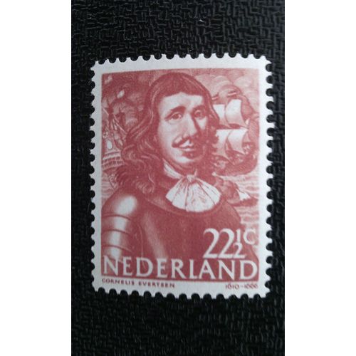 Timbre Pays-Bas (Hollande - Nederland) Yt 408 Cornelis Evertsen (1610-1666) Amiral 1943