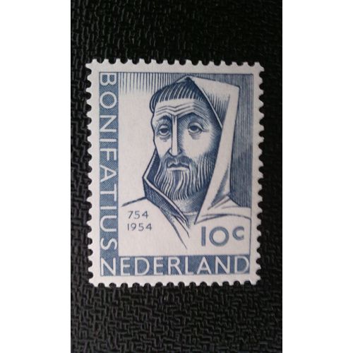 Timbre Pays-Bas (Hollande - Nederland) Yt 623 Saint Bonifatius (672 / 3-754) Missionnaire En Frise 1954