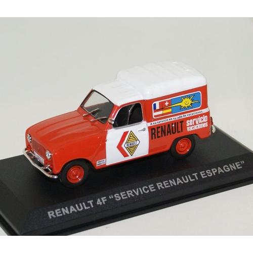 Altaya 1/43 Renault 4f Service Renault Espagne Avec Fascicule N 97 Nos Cheres Camionnettes D Antan-Altaya