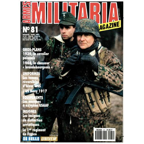 Armes Militaria Magazine N°81 : 1939, La Cavalier Polonais - Les Insignes De Distinction Soviétiques