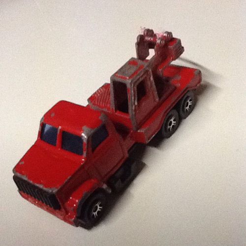 Majorette Camion Grue Us Rouge