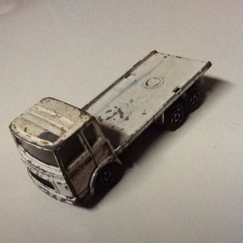 Majorette Camion Saviem Plateau Blanc