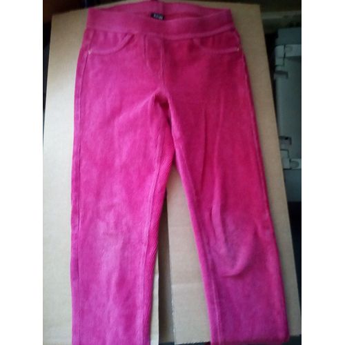 Legging Velours Rose 8 Ans